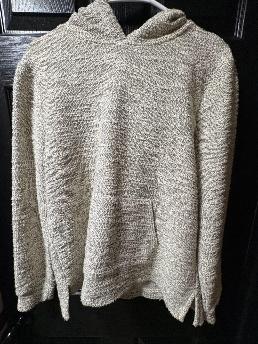 Lou & Grey Cream Knit Hooded Pullover